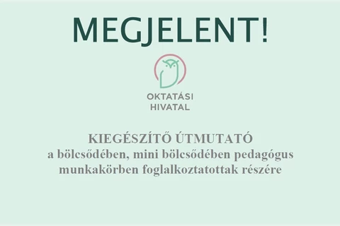 Megjelent az új Kiegészítő Útmutató